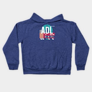 Adelaide (ADL) Australia Airport Code Baggage Tag Kids Hoodie